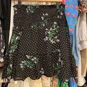 Ganni floral print mini skirt